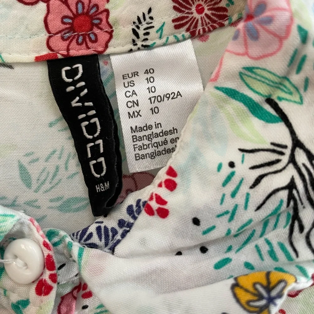 H&M Divided Womens 10 Button-down tank - Picture 3 of 4
